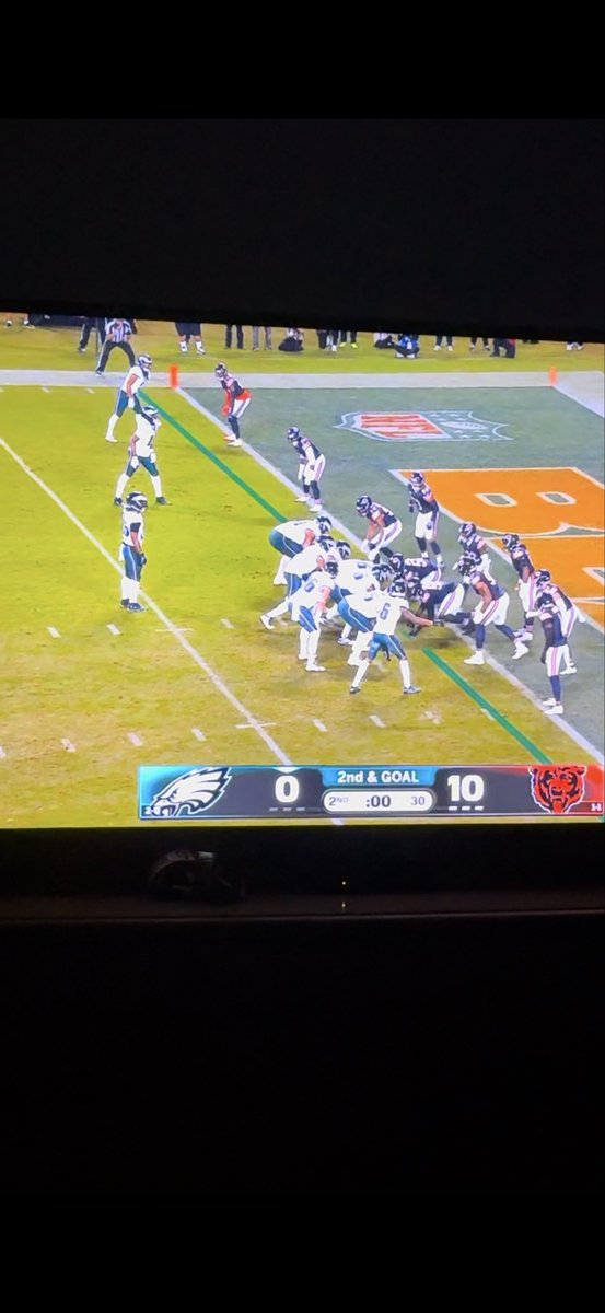 BrandonDockery9's tweet photo. @RoadToSix The frame that the clock hit 0:00 live vs on the replay they showed us. Embarrassing @NFL https://t.co/r5Z84D2kAx