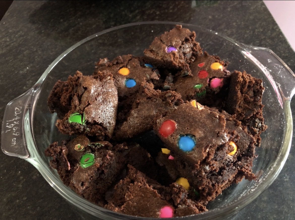 seventhur's tweet photo. meu primeiro e último brownie https://t.co/sAwvlVMlOr