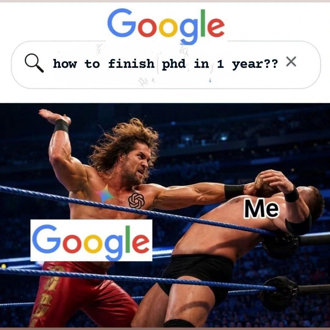 blessinglucky15's tweet photo. I came, I saw and I conquered! Now a PhD survivor 
#phdmemes #phd #research https://t.co/hh0DoBQxpn