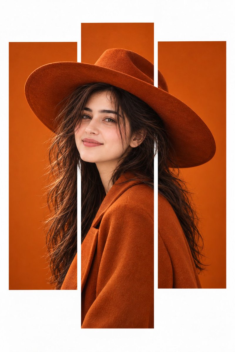 Orange cowboy editorial panels