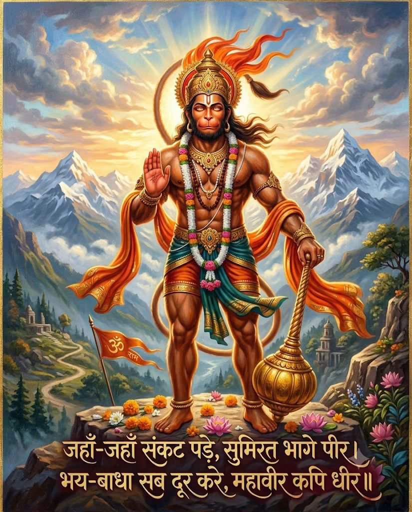 SinghVijendraG's tweet photo. बुद्धिर्बलं यशो धैर्यं।
निर्भयत्वमरोगता॥

May Hanuman bless us with wisdom, strength, courage, fearlessness, and good health.

ll Jai Bajrang Bali ll ✨🚩🚩
#godmorning‌tuesday https://t.co/mrnyZDo8Xp