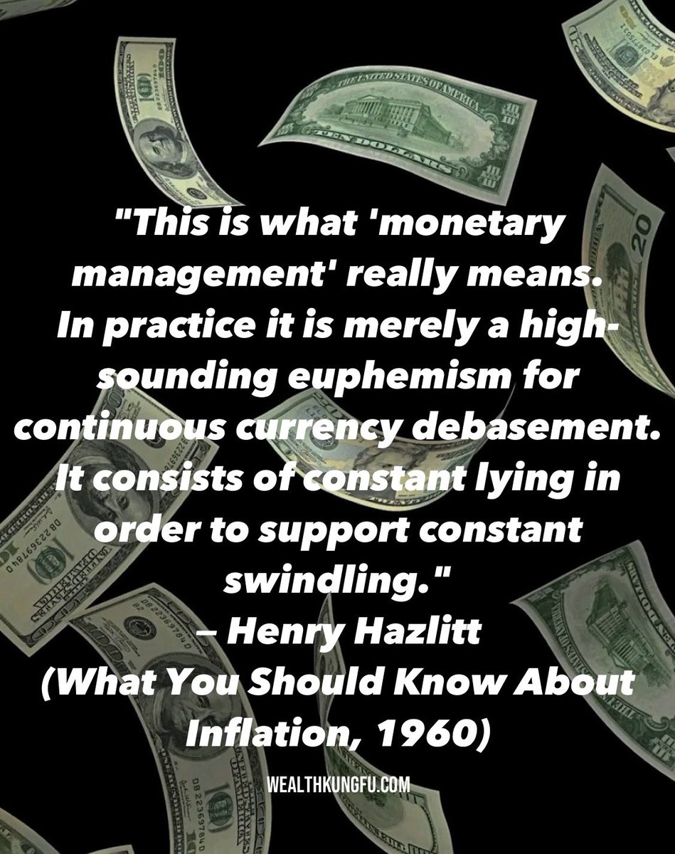 tenrepsauthor's tweet photo. You’re always looking at the spoon.
There is no spoon, Neo.
#inflation #debasement #bonds #fiatponzi #debt #debtpaper #sovereigndebtcrisis #usd #dollar https://t.co/nCxlJvBOD1