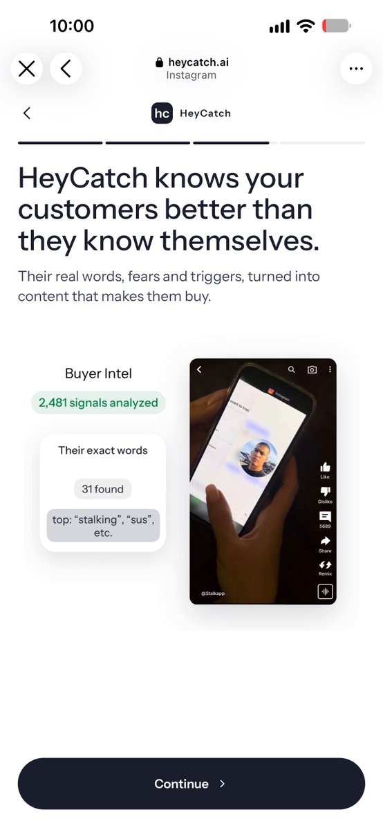 enmanuel_dev's tweet photo. The long onboarding strategy sometimes takes it… way too long 

You have now idea how long heycatch ai onboarding took, only to get me to sign up and pay without no value whatsoever. 

I came in convinced by the ads, I left without finishing. 

Combining a long onboarding with paying before value cannot be that good of a strategy.