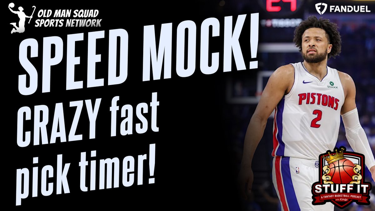 OldManSquad's tweet photo. What does a mock feel like with a SUPER SHORT TIMER? @Adamking91 explores the terrifying SPEED round draft!

YT: https://t.co/nS1ZDhdxlg

@BleavNetwork https://t.co/5kc9WJ5Dsu