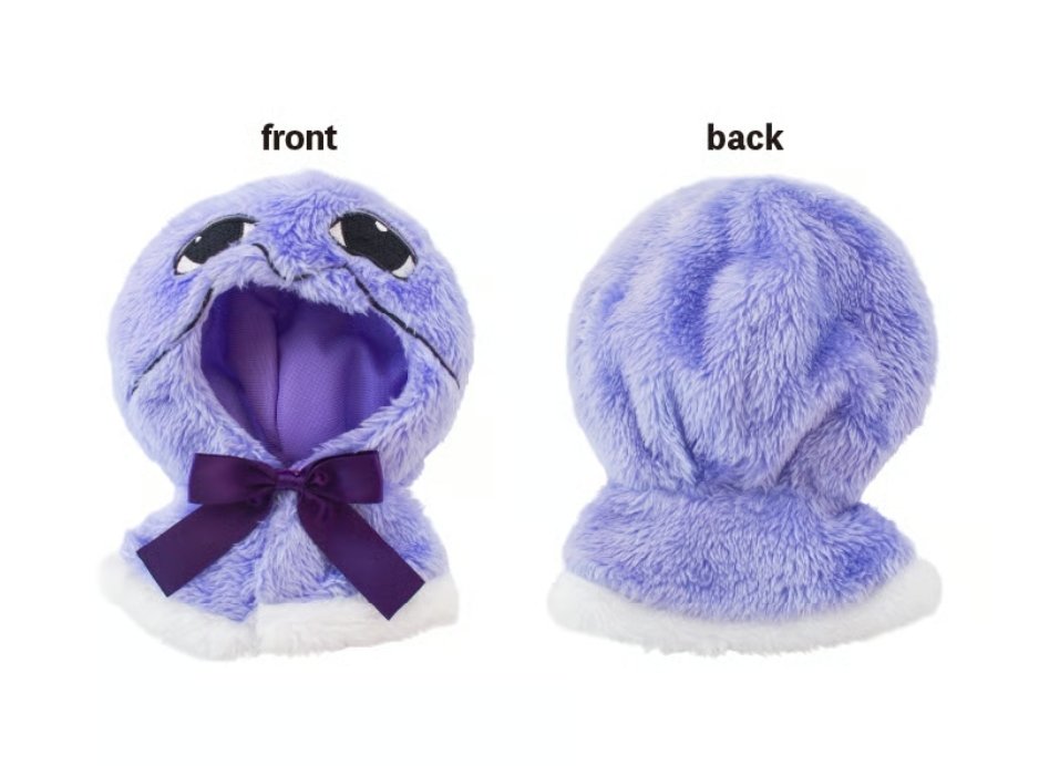 dailyoni's tweet photo. Official Oni costume cape for plushies, Tapioca (2026) https://t.co/q2pRBk5FkA
