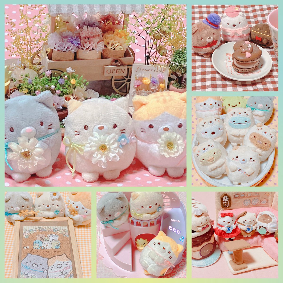 mooonriver1227's tweet photo. 2月のすみっコ写真まとめ④
ねこの日特集ˆ.  ̫ .ˆꕤ.｡🌼*･
チョコマカロンいただきます🐻‍🍫etc https://t.co/iNslplc4TM