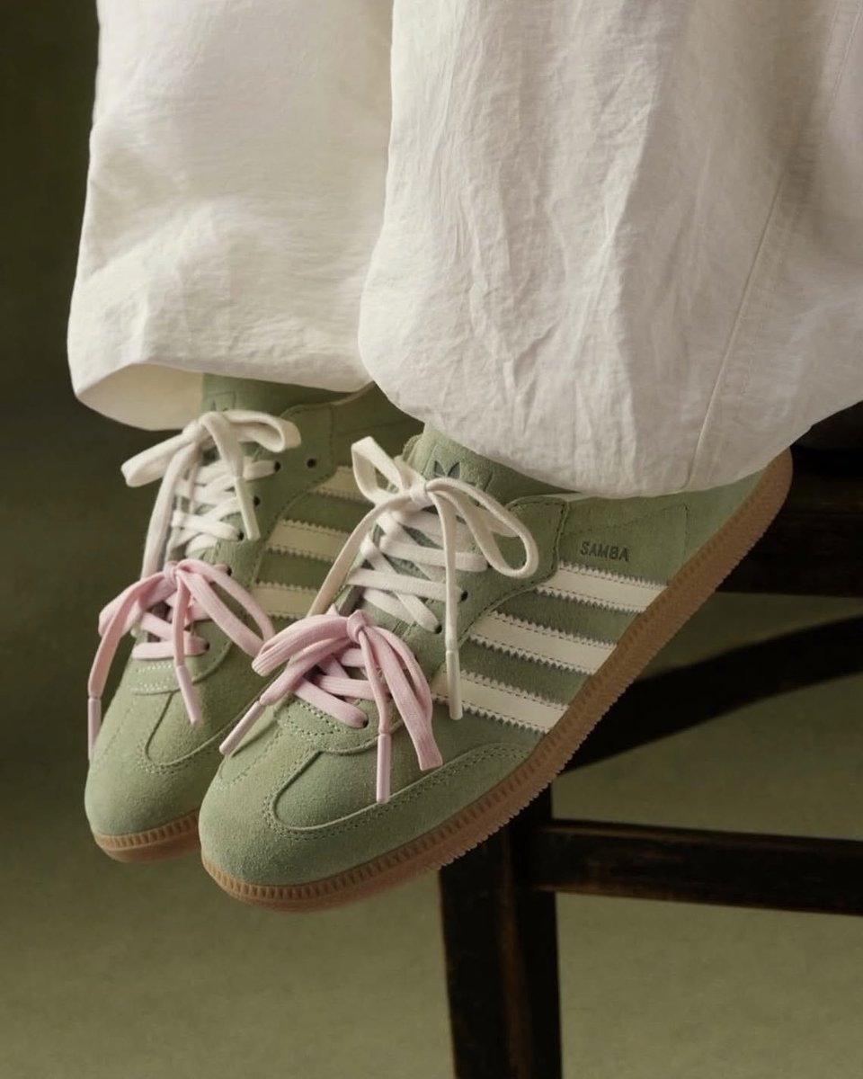 amxxliia's tweet photo. APAAN INI ADIDAS SAMBA MATCHA KAH😭💗 https://t.co/vxPJHkWII8