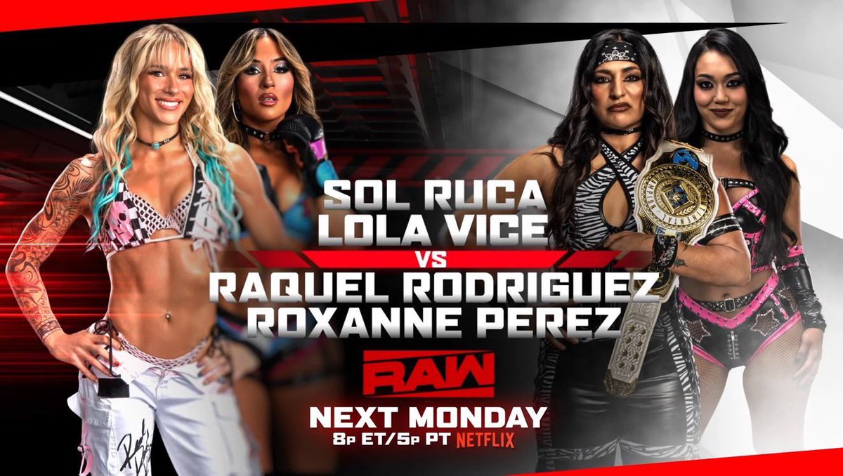 WhoisVindictive's tweet photo. WE ARE BACK 😍 #WWERAW 
@SolRucaWWE @lolavicewwe #Solola https://t.co/ya3XFpaqWR