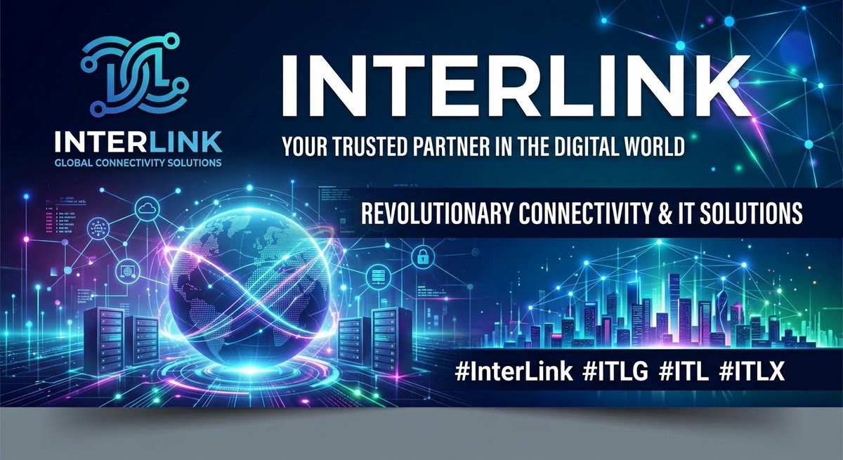 vokto807's tweet photo. Powering the future of global connectivity! 🚀 Experience seamless network performance, top-tier security, and unmatched reliability with InterLink. Elevate your digital transformation today! 🌐💡

​#InterLink #ITLG #ITL #ITLX https://t.co/hvqWukErFY