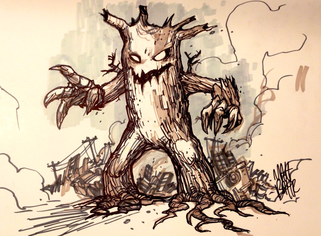 ONLYTHEBRAVE_'s tweet photo. #inktober is on the way! #Zemo #grundy #iamgroot #DC #Marvel #brushpen #markers https://t.co/5z0sxUYQ9u