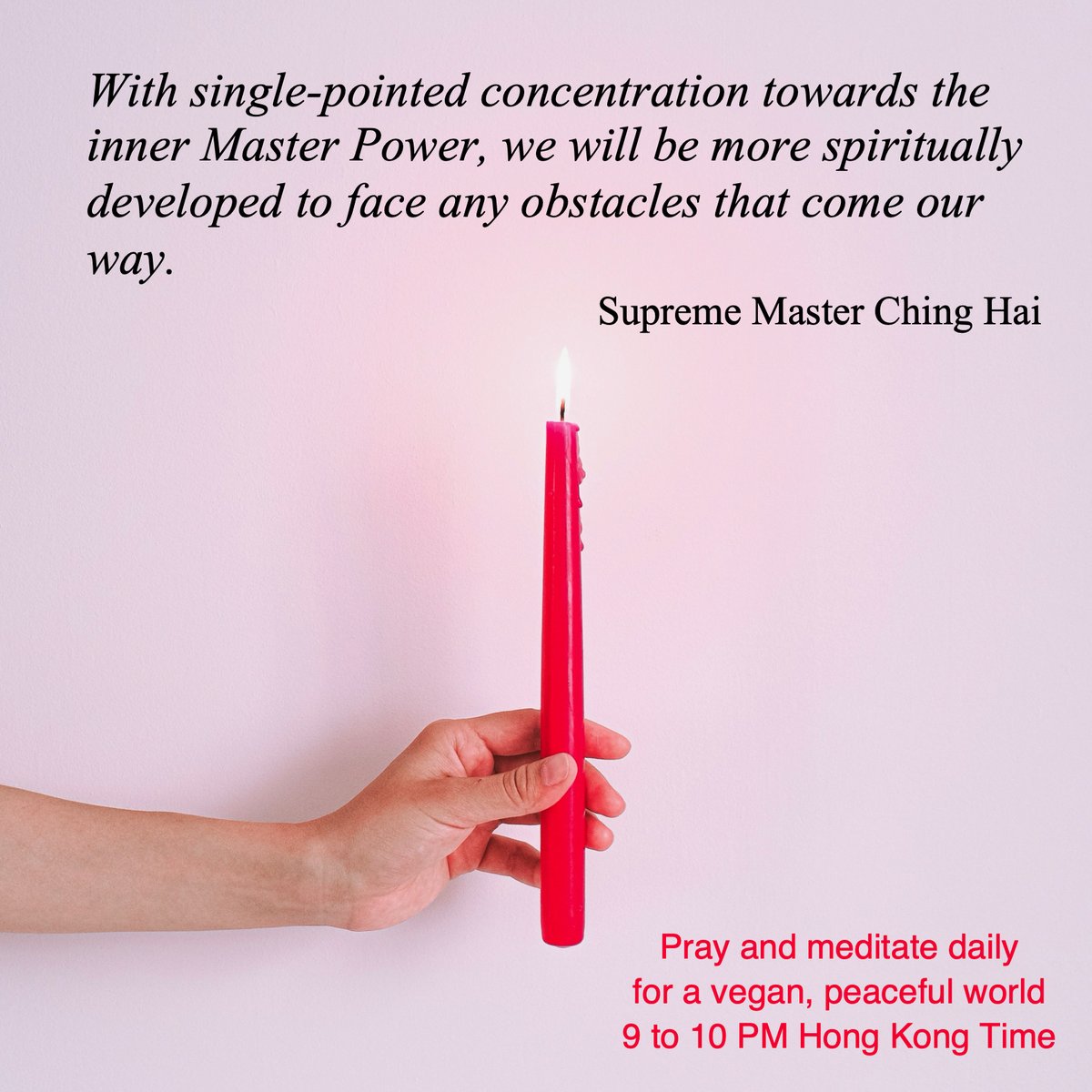 BScavullo's tweet photo. With single-pointed concentration towards the inner Master Power, we will be more spiritually developed to face any obstacles that come our way. https://t.co/2Fbz7aZXQf