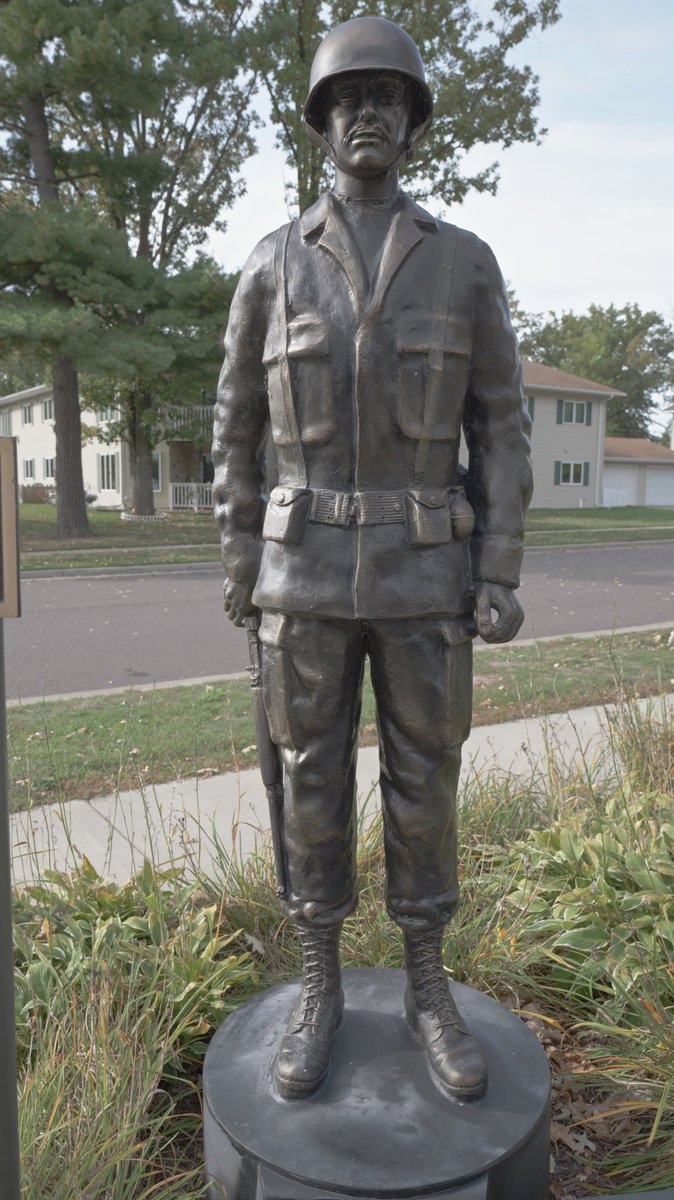 inTECHsity's tweet photo. Veteran's memorial on the banks of Rice Lake.  It was touching to see all of the life sized statues as well as the faces and names of some of our nations greatest heroes. https://t.co/st0FSjHkDr
