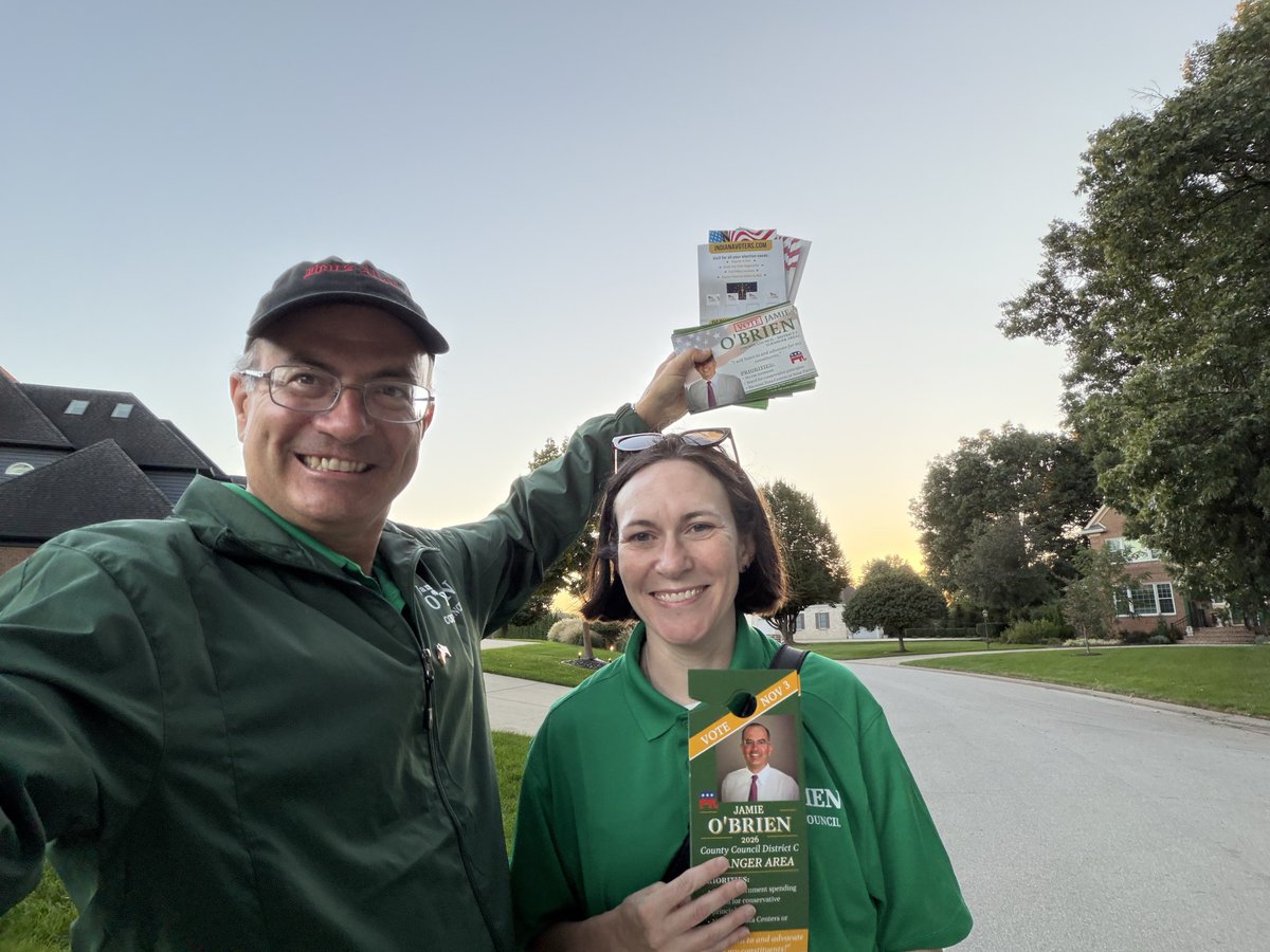 IansArena's tweet photo. St. Joseph County hit the ground running this week. People at the door are excited to go vote to keep elections secure in Indiana. They don’t want another Bayh in office in Indiana. #IBackMax @MaxForIndiana https://t.co/EPOcrjw76t