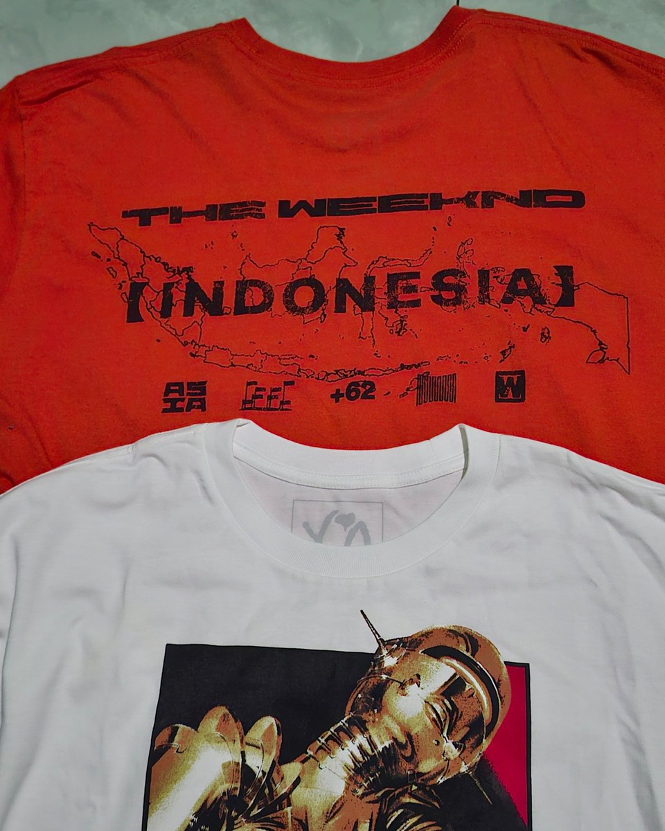 GaluhDSeptian's tweet photo. The Weeknd Asia Merch 2018 &amp; 2026 https://t.co/NQSmdDcsFb