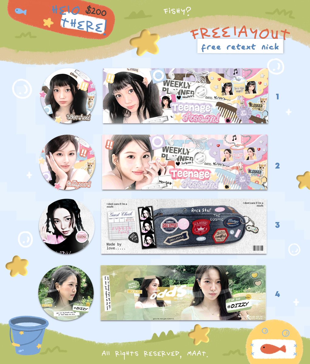 impllus's tweet photo. help repost teman-teman, ada giveaway layout! #zonauang

🐾 ⁺ 𓈄 ₊  Kak Bebe mau traktir layout ready stock untuk 4 orang di bawah ini, free retext nick yaaa!  😳  yuk ikutan, caranyaaa :

📝 follow @kisiues
📝 reply nomor layout yang dimau

untuk yang dapet, wajib shout out dan dipakai layout nya yaa! 😣🌟
