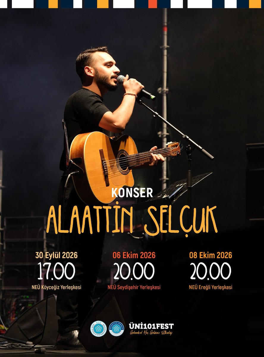 NEUniversitesi's tweet photo. #UNI101FEST 🎉
Eğlence, müzik ve sürpriz etkinliklerle dolu unutulmaz bir festivale hazır mısın?
Program akışı ve detaylar 👇
#NEÜ❤️ https://t.co/26DxrmEe9t