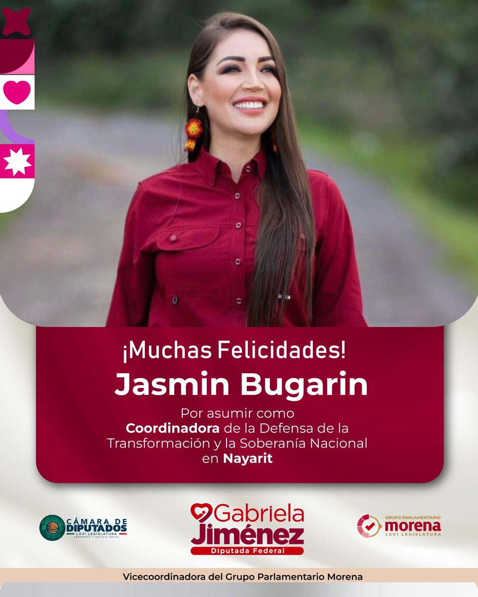 GabyJimenezMX's tweet photo. @JasminBugarin, @LoreniaValles_ y @ManuelCotaBCS comienzan una nueva etapa al frente de la Defensa de la Transformación y la Soberanía Nacional en Nayarit, Sonora y Baja California Sur. ❤️

Me da mucho gusto verles asumir esta responsabilidad. Les deseo mucho éxito en el trabajo de organización que viene y en la tarea de seguir fortaleciendo nuestro movimiento desde sus estados.

¡Enhorabuena a los tres! 🇲🇽

#GabrielaJimenez #Morena #Transformación #4T
