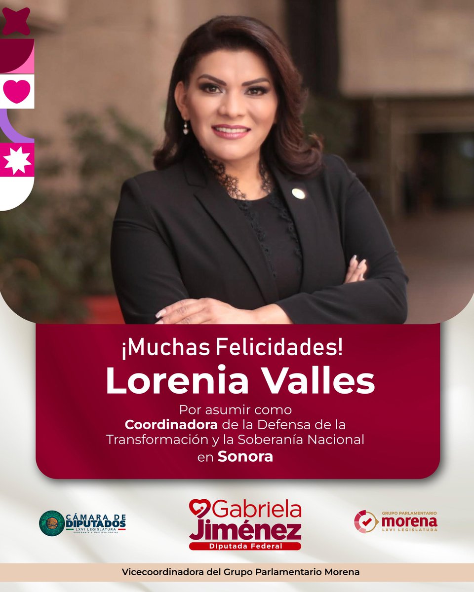 GabyJimenezMX's tweet photo. @JasminBugarin, @LoreniaValles_ y @ManuelCotaBCS comienzan una nueva etapa al frente de la Defensa de la Transformación y la Soberanía Nacional en Nayarit, Sonora y Baja California Sur. ❤️

Me da mucho gusto verles asumir esta responsabilidad. Les deseo mucho éxito en el trabajo de organización que viene y en la tarea de seguir fortaleciendo nuestro movimiento desde sus estados.

¡Enhorabuena a los tres! 🇲🇽

#GabrielaJimenez #Morena #Transformación #4T