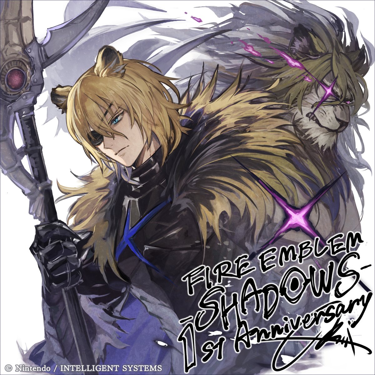 FE_Shadows_JP's tweet photo. ＼お祝いイラスト 第5弾✨／
イラストレーターの ニジハヤシ さんから、お祝いイラストが届きましたよ🎁
ディミトリさん、凛々しくてとってもかっこいいです！🦁

1周年お祝いイラストの公開は今回がラストです！
公式サイトにも掲載しているので、見逃したものがある方はぜひチェックしてくださいね♪
https://t.co/UtZY99Mjqd

#FEシャドウズ
#ファイアーエムブレム