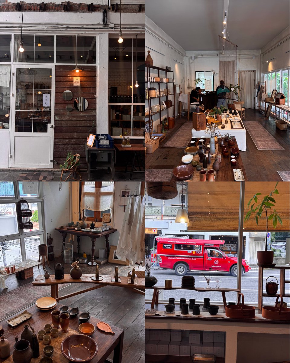 sfkkfs_'s tweet photo. เผื่อใครไปเชียงใหม่แล้วหาร้านขายพวกงาน craft 🥣✨ ร้าน Rivers &amp; Roads มีให้เลือกเยอะเลย ทั้งเซรามิก เครื่องประดับ ของกระจุ๊กกระจิ๊ก แล้วร้านสวยมากๆ https://t.co/pGMqMFijTg