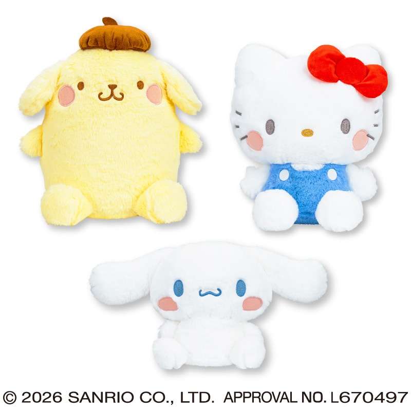 chara_goo's tweet photo. 【クレーンゲームプライズ設置場所・入荷情報】
2026年9月3週登場
サンリオキャラクターズ むきゅむきゅドールBIGタイプ1

このむきゅむきゅした柔らかそうなボリューム感、お部屋に飾ったら絶対癒やされちゃうよね🧸✨

【オンラインクレーンゲーム】
タイトーオンラインクレーン
ＤＭＭオンクレ

【北海道】
こどものくに稚内店
アドアーズ札幌北４２条店
アミューズメントシティ東武イーストモール店
カプセルラボ新さっぽろ店
キッズパーク イオン帯広
キャッツアイ 苫小牧駅前店
グルグル シーナシーナ屯田店
ソユーゲームフィールド 旭川駅前店
ソユーゲームフィールド 札幌発寒店
タイトーステーション イオンモール釧路昭和店
タイトーステーション 札幌狸小路４丁目店
ハロータイトー 釧路貝塚
モーリーファンタジー 中標津
モーリーファンタジー 札幌発寒
万代エンターテイメント新さっぽろ店
万代エンターテイメント札幌藤野店
万代エンターテイメント苫小牧店
Ｂｅｅ−Ｑ シーナシーナ福住
ＭＥＧＡＧＥＴ函館
ＭＥＧＡＧＥＴ室蘭店
ＭＥＧＡＧＥＴ釧路店

【青森】
ソユーゲームフィールド シーナシーナ青森店
ソユーゲームフィールド 八戸店
タイトーステーション 青森アムゼ店

【岩手】
ゲームランド盛岡店
ソユーゲームフィールド 盛岡南店

【宮城】
アピナ 富谷店
ゲームフィールド 仙台上杉店
ゲームフィールド 仙台長町店
タイトーステーション 仙台クリスロード店

【秋田】
ソユーゲームフィールド 御所野店
プラサカプコン大曲店

【山形】
ソユーゲームフィールド 三川店
ソユーゲームフィールド 天童店
パルケデアミーゴ

【福島】
ザ・モール郡山店内 キッズパーク
ソユーゲームフィールドいわき小名浜店

【茨城】
おたちゅう 日立南店
おたちゅう 龍ヶ崎店
とれるんキングダム玉造店
ＷｏｎｄｅｒＧＯＯ守谷店
ＷｏｎｄｅｒＧＯＯ常陸大宮店

【栃木】
おたちゅう 小山店
タイトーFステーション 小山店
タイトーステーション 宇都宮ベルモール店
テクモピア宇都宮店

【群馬】
回遊館 伊勢崎店

【埼玉】
エブリディ東京本店
キッズランド マルイファミリー志木店
ソユーゲームフィールド 川口店
ソユーゲームフィールド菖蒲店
プラサカプコン羽生店
ＡＳＯＢＬＥ そよら入曽駅前店
ＧＡＭＥ ＰＡＮＩＣ川越店
ｉクレーン越谷店

【千葉】
アピナ 印西店
アピナ 市原店
アピナ 津田沼店
ソユーゲームフィールド 木更津店
タイトーステーション ビックカメラ千葉店
タイトーＦステーション イオン市川妙典店
プラサカプコン成田店
ポニー四街道店

【東京】
あそんじゃ王国アリオ西新井店
アドアーズ新小岩店
アドアーズ渋谷店
キッズ・パーク リヴィン光が丘店
キャッツアイ 西葛西店
ゲームパニック秋葉原店
タイトーステーション 上野アメ横店
タイトーステーション 上野御徒町店
タイトーステーション 多摩センター店
タイトーステーション 府中くるる店
タイトーステーション 新宿南口ゲームワールド店
タイトーステーション 新宿東口店
タイトーステーション 新宿歌舞伎町店
タイトーステーション 浅草店
タイトーステーション 渋谷店
タイトーステーション 秋葉原店
タイトーステーション 立川北口店
タイトーステーション 錦糸町楽天地店
タイトーＦステーション オリナス錦糸町店
プラサカプコン北綾瀬店
ＧＡＯ歌舞伎町店
ＭＥ ＴＯＫＹＯ ＳＨＩＮＪＵＫＵ

【神奈川】
ゆめパーク 西友二俣川店
よこはまコスモワールド
キッズパーク よこすか店
キッズパーク 能見台店
ソユーゲームフィールド 湘南店
タイトーFステーション 川崎ルフロン店
タイトーステーション イトーヨーカドー横浜別所店
タイトーステーション 小田原シティーモール店
タイトーステーション 川崎 ラ チッタデッラ店
タイトーステーション 横浜西口五番街店
タイトーステーション 海老名ビナウォーク店
タイトーステーション 溝の口店
メルヘンランド コーナン鎌倉大船店
神奈川レジャーランド厚木店
ＡＳＯＢＬＥ ゆめが丘ソラトス店

【新潟】
おたちゅう 新潟本店
おたちゅう 長岡店
アピナ 長岡店
タイトーステーション 新潟ラブラ２店
ＭＥＧＡＧＥＴ村上
�クレーン三条店

【富山】
アピナ 富山豊田店
タイトーステーション ファボーレ婦中店
トレジャーランド高岡店

【石川】
バイパスレジャーランド加賀店
ファンタジープラザ金沢店

【福井】
ゆけむり温泉 ゆー遊内 ゲームコーナー
タイトーFステーション アル・プラザ鯖江店
浪漫遊 丸岡店
Ｌｅｔ’ｓ Ｗａｋｕ２ベル店

【山梨】
アドアーズプラスイオンモール甲府店
カバロ甲府昭和店
タイトーFステーション ラザウォーク甲斐双葉店
楽市楽座 イオンモール甲府店

【長野】
アピナ 長野川中島店
タイトーステーション アイシティ２１松本店
ＡＳＯＢＬＥイオンモール須坂店

【岐阜】
回遊館 岐阜店
ＭＩＲＡＩＮＯ イオンモール土岐店
ＯＴＡＩＣＨＩ！！ＰＯＰ！！ＷＯＲＬＤ！！岐阜大垣店

【静岡】
アミューズメントワールドららぽーと沼津店
エーツー藤枝店
ゲームセンターアップル グランリバー大井川店
タイトーFステーション イオンモール浜松市野店
タイトーFステーション プレ葉ウォーク浜北店
タイトーFステーション 静岡店
トレトレ倉庫浜松店
マークイズ静岡店
浜松鑑定団

【愛知】
アピナ 蒲郡店
アピナ 豊橋店
アピナ一宮店
ゲームパニック大須店
ゲームランド岡崎
ソユーゲームフィールド 赤池店
タイトーステーション フェドラ大須店
タイトーステーション 豊田ＧＡＺＡ店
ファンタジープラザ千代田橋店
メトロポリスららぽーと安城店
モーリーファンタジー 豊田
モーリーファンタジー新瑞橋
楽市楽座 名古屋茶屋店

【三重】
お宝市番館 三重本店
アピナ 鈴鹿店
タイトーステーション イオンモール明和店
楽市楽座 イオンモール東員店

【滋賀】
アピナ キッズパーク大津京店
ゲームランド草津
タイトーFステーション イオン近江八幡店
ＡＳＯＢＬＥ 大津テラス店

【京都】
タイトーステーション イオンモール高の原店
プラサカプコン京都店
プラザアピア峰山店
楽市楽座 イオンモール京都桂川店

【大阪】
ENTERTAINMENT FIELD ららぽーとEXPOCITY店
GiGOあべのキューズモール
GiGO大阪道頓堀本店
アピナ交野店
アミューズファクトリー アクス
クレーン横丁道頓堀店
ゲームパニック心斎橋ビッグステップ店
ソユーゲームフィールド みのおキューズモール店
ソユーゲームフィールド 堺鉄砲町店
タイトーステーション アリオ八尾店
タイトーステーション 難波店
トレジャーパレス 泉南店
プラサカプコン藤井寺店
モーリーファンタジー ＬＩＮＫＳ ＵＭＥＤＡ
ラクラクパラダイス
楽市楽座 イオンモール四條畷店
難波ヒルズ
ＹＡＺ寝屋川店

【兵庫】
アピナ 姫路店
アミパラ 垂水店
タイトーFステーション HAT神戸店
タイトーステーション 尼崎つかしん店
楽市楽座 イオンモール神戸北店
Ｇ−ｐａｌａ花北店

【奈良】
ソユーゲームフィールド 奈良橿原店
回遊館 橿原店

【和歌山】
ユーズランド和歌山店

【島根】
ｙｏｕｍｅ ＣＩＲＣＵＳ出雲店

【岡山】
アミパラ 倉敷店
アミパラ 岡山店
オタカラアミューズ古新田店
ハッピーランド鴨方店
ユーズランド倉敷店

【広島】
アミパラ フォレオ広島東店
タイトーステーション ビックカメラ広島駅前店
タイトーステーション フジグラン神辺店
ピノッキースパティオ呉店
ピノッキースパティオ福山店
プラサカプコン広島店

【山口】
てくもぴあ阿知須店
アミパラ 下関駅南店
サープラ宇部あそびタウン ＯＵＴＬＥＴ
テクモピア萩店
ピノッキースパティオ南岩国店
ピノッキースパティオ山口店

【香川】
アミパラ 丸亀店
アミューズメントパークＭＧ 志度店
スマイルパーク 多度津
ピノッキースパティオ丸亀店
ＭＧ ＢＯＷＬ 屋島店

【愛媛】
アミパラ 松山店
アミューズメントパークＭＧ キスケ店
タイトーステーション 衣山店
プラサカプコン新居浜店
回遊館 西条店

【高知】
アミパラ 高知店
プラサカプコン高知店
ＮｅＬｏの羽ゲームコーナー

【福岡】
ふくの湯 新宮店
アドアーズプラス イオンモール福津店
アドアーズプラスイオンモール筑紫野店
タイトーステーション キャナルシティ博多店
タイトーステーション 福岡天神店
トレトレ倉庫豆津店
パスカランド 博多店
パスカランド 大牟田店
パスカランド 黒崎店
ピノッキースパティオ行橋店
マンガ倉庫 飯塚店
メルヘンランド イオン福岡東ショッピングセンター店
モーリーファンタジー 筑紫野
楽市楽座 イオンモール大牟田店
楽市楽座 イオンモール福岡店
楽市楽座 イオンモール福津店
楽市楽座 イオン八幡東店
楽市楽座 砂津店
楽市楽座 黒崎店
楽市楽座２１０トリアス店
楽市街道 箱崎２Ｆ店
楽市街道 箱崎３Ｆ店
ＡＳＯＢＬＥ イオン穂波店
ＡＳＯＢＬＥ ジアウトレット北九州店
Ｇ−Ｐａｌａリバーウォーク店
Ｇ−ｐａｌａ小倉

【佐賀】
タイトーFステーション モラージュ佐賀店
マンガ倉庫 武雄店
楽市楽座３０３佐賀大和店

【長崎】
ソニックワールド 大村店

【熊本】
タイトーステーション ゆめタウン光の森店
タイトーステーション ゆめタウン八代店

【大分】
タイトーFステーション ゆめタウン別府店
タイトーFステーション セントポルタ大分店
タイトーステーション アミュプラザおおいた店
パスカランド 日田店

【宮崎】
ドリームランド 宮崎ナナイロ店
楽市楽座 イオンモール宮崎店

【鹿児島】
ゲームセンター電撃ベイサイド店
タイトーFステーション N'sCITY谷山店
タイトーFステーション ニシムタ出水店
タイトーステーション アミュプラザ鹿児島店
トレトレ倉庫川内店
楽市楽座 オプシアミスミ店

【沖縄】
ゲームランドジョイジャングル美浜店
ゲームランドジョイジャングルｉｎとみとん
ジョイプラネット宜野湾コンベンションシティ店
楽市楽座 イオンモール沖縄ライカム店

✨ クレーンゲーム・UFOキャッチャーの景品情報はプロフィールURLをチェック ✨