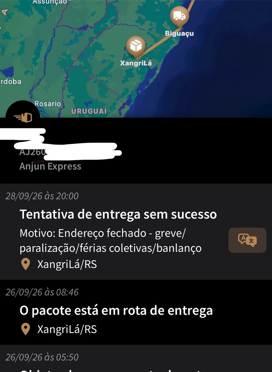 junolesbica's tweet photo. Os maluco faz tentativa de entrega as 8 da noite em endereço comercial e ainda vem com essa (e nem sou de xangrila?? https://t.co/1dBXPJvdCa