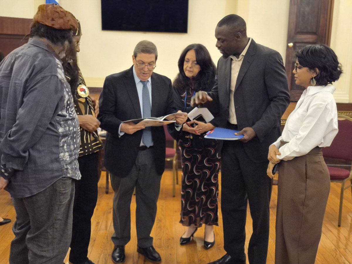BrunoRguezP's tweet photo. We held an emotional and meaningful meeting at the Permanent Mission of Cuba in New York with members of the delegation of African American leaders from IBW21-PAUD, who visited Cuba in May 2026.

We shared an update on the current reality in Cuba amid the intensification of the U.S. blockade measures against the Cuban people, and exchanged views on issues of mutual interest.

Once again, it became clear that the historic ties between Cuba and the African American community are part of our shared memory, our identity, and a history of struggle and solidarity that transcends borders.