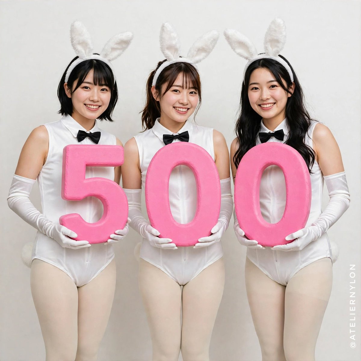 AtelierNylon's tweet photo. 🎨
500 Followers💕
Thank you〜✨✨

#pantyhose #パンスト #バニーガール *AIart https://t.co/OsvdMTSsQG