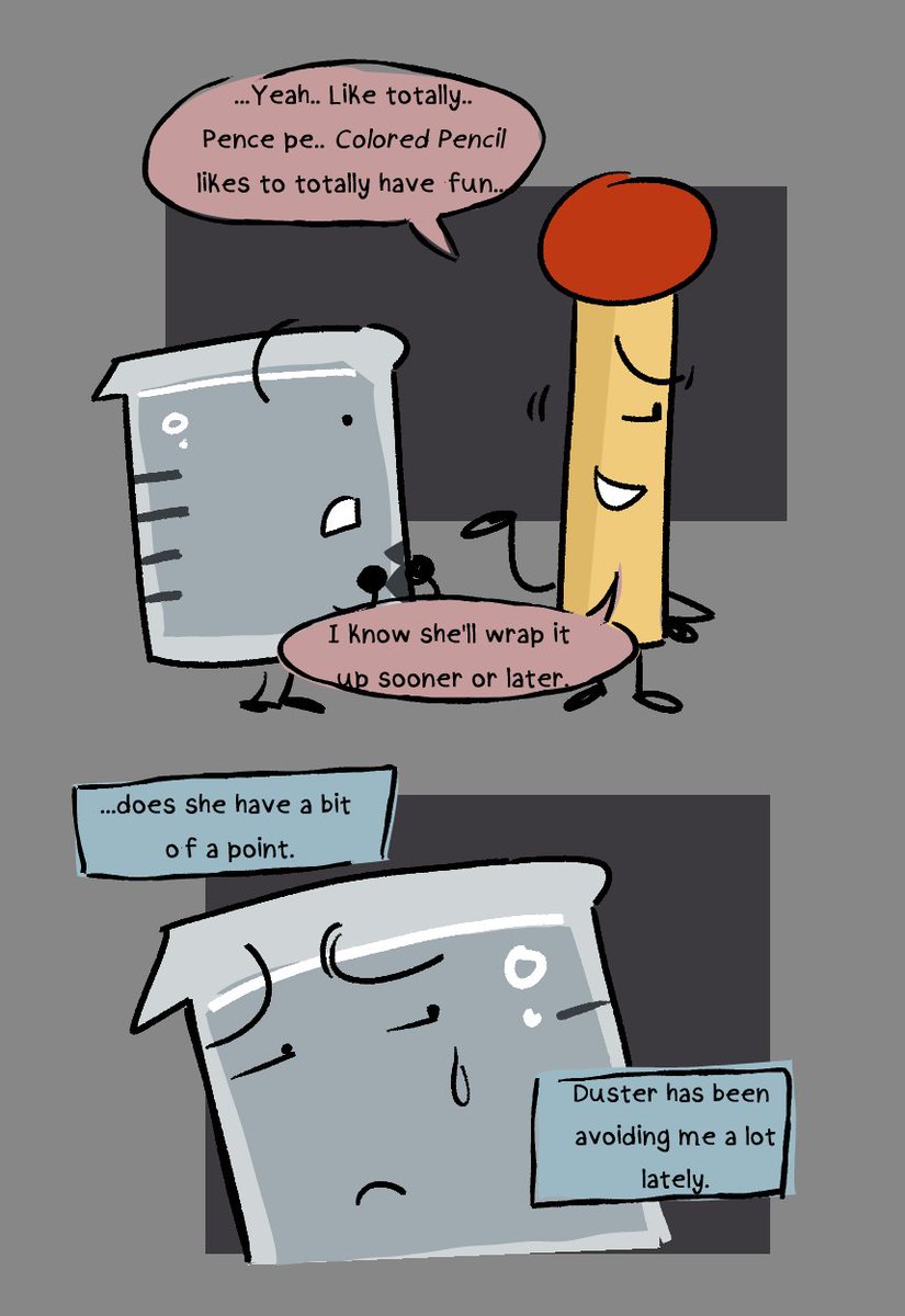 saltinesaltine's tweet photo. (1/2) Match stumbling onto Forensics city.. When your bestie is occupied who else would she be stuck talking with... #forensicsosc #bfdi https://t.co/lODZ5DNx7L