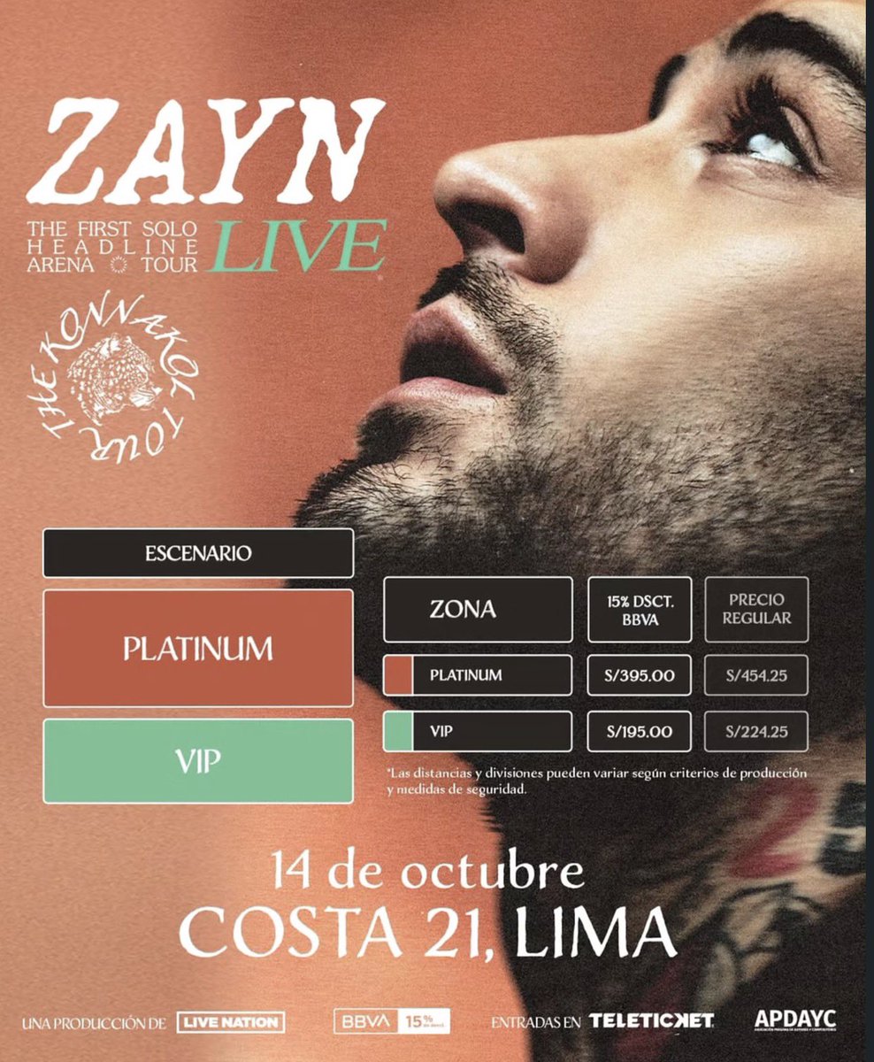 theboookthief's tweet photo. Vendo entrada VIP para Zayn precio COVID 
Precio al DM https://t.co/JgJzoTBFvW