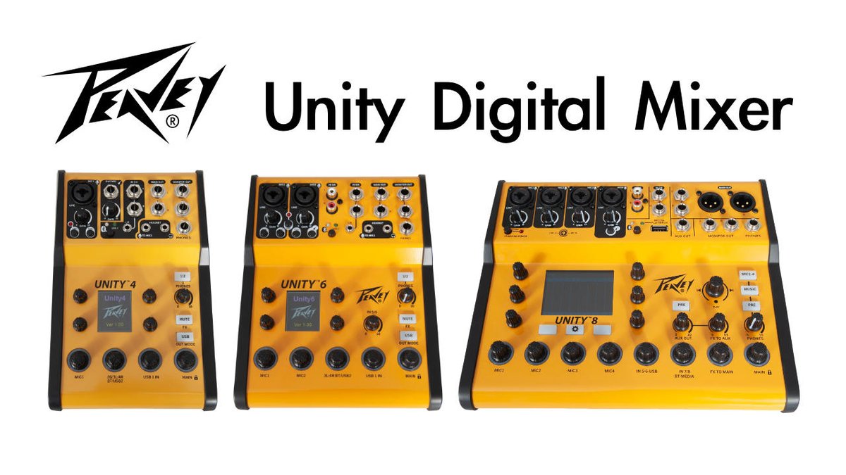 chuyaonline's tweet photo. PEAVEY（ピーヴィー）から、簡単な操作でクリアなサウンドを提供する「Unity Digital Mixer」が登場！

https://t.co/cwNw2rfnhS https://t.co/wWxO58xap0