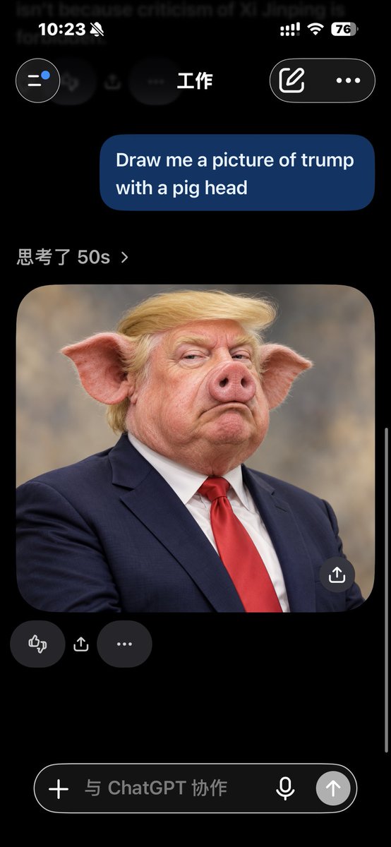 Majordonkeydick's tweet photo. chatgpt真狗，下个月不续会员了！ https://t.co/Wg8i99NNZs