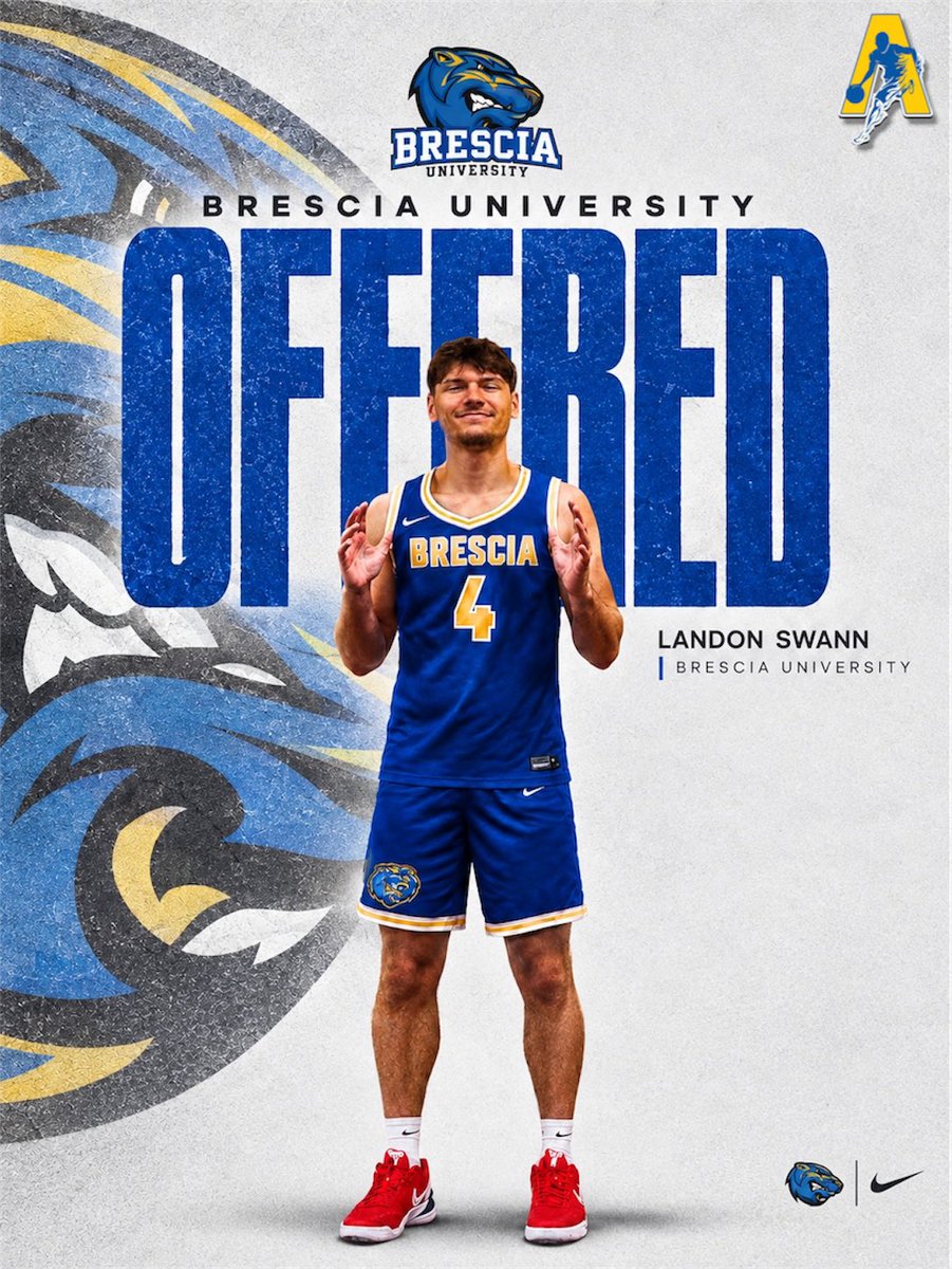 Landonswann08's tweet photo. After a great camp and a conversation afterwards with Coach Karn I am blessed to receive an offer to Brescia University thank you to Coach Karn and the rest of the staff for a great camp experience and believing in me!

@KY_PrepReport 
@2026Ambition 
@PrepHoopsKY 
@NextUpRecruits https://t.co/iQmbab4Flf