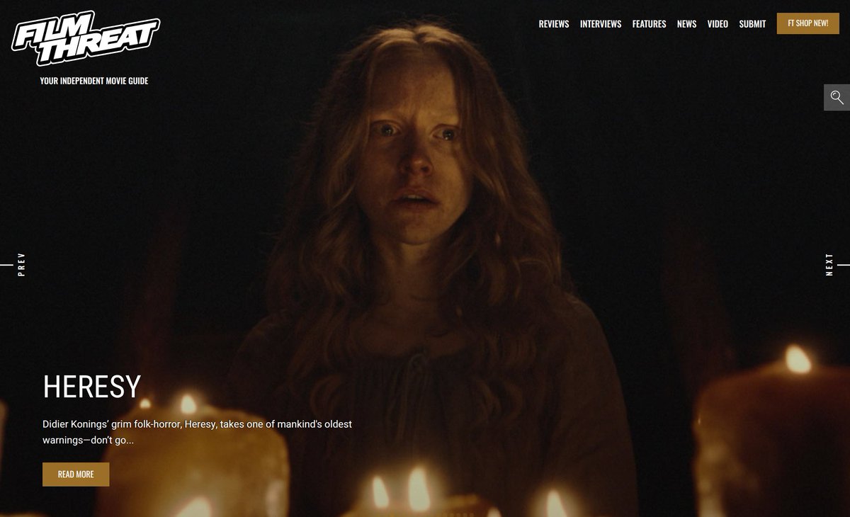 FilmThreat's tweet photo. “Frieda is brutally attacked by a man at the village outskirts; her escape takes her deep into the forbidden forest.” Anastasia Elfman is creeped out by Heresy.
https://t.co/D0puLjbnJI #SupportIndieFilm #Heresy #Horror https://t.co/Ej2wLKLzge
