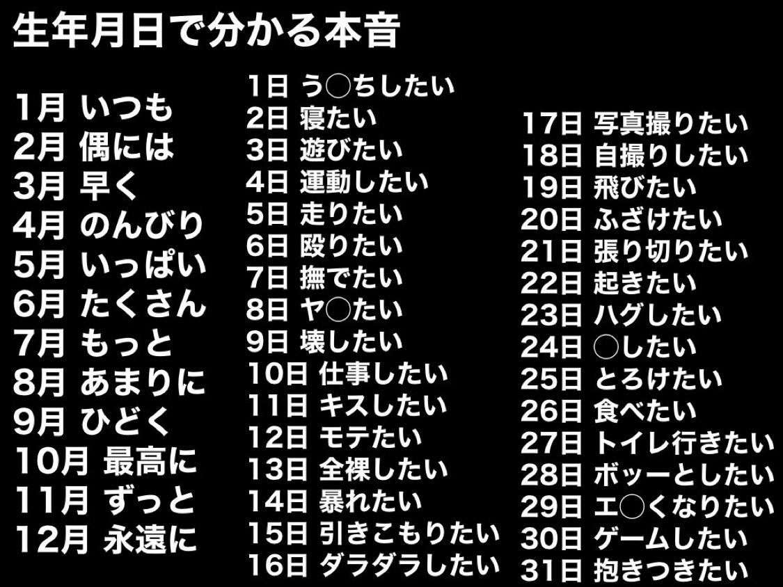 AmiriLover's tweet photo. これで本音が分かるらしい。
みんなはなんだった？ https://t.co/15FvDlA3QH