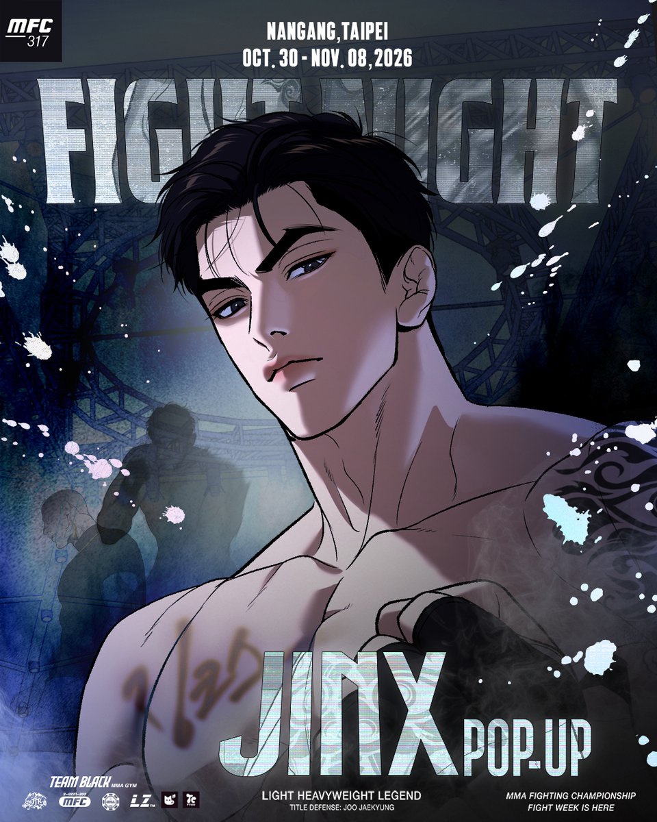 JMEESHOP's tweet photo. 2026 JINX POP-UP: TAIPEI
OCT. 30-NOV. 08, 2026

📍POPOP Taipei B Building

POP-UP &amp; SIGNING EVENT
COMING SOON🥊

MORE INFO🔗https://t.co/2jBlF86Zg6

#JINX_POPUP #JINX #JMEESHOP
#징크스 #LEZHIN #BOMTOON_TW https://t.co/619FHaJG8E