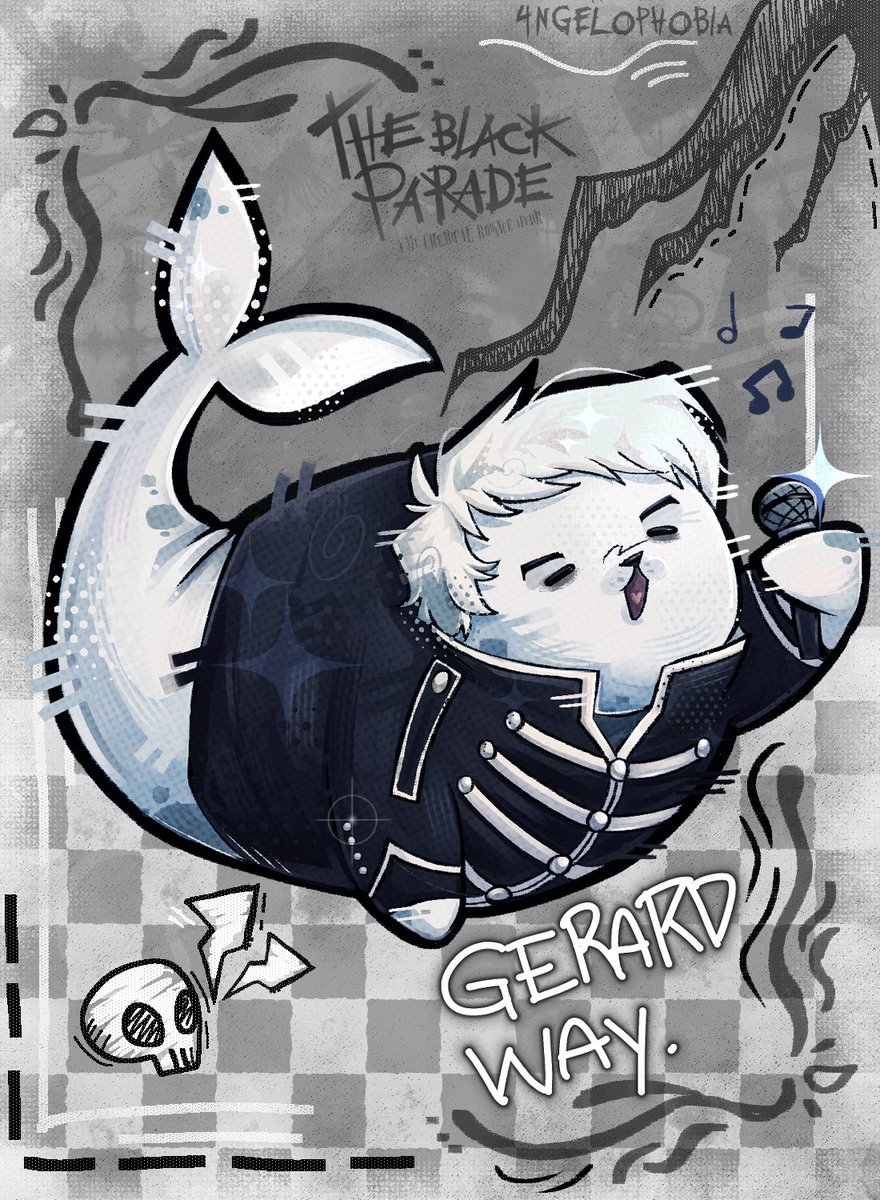 4NGELOPHOBIA's tweet photo. The SEAL Parade! 💀🦭 #mcrtwt #mychemicalromance https://t.co/GG5QfeuqBo