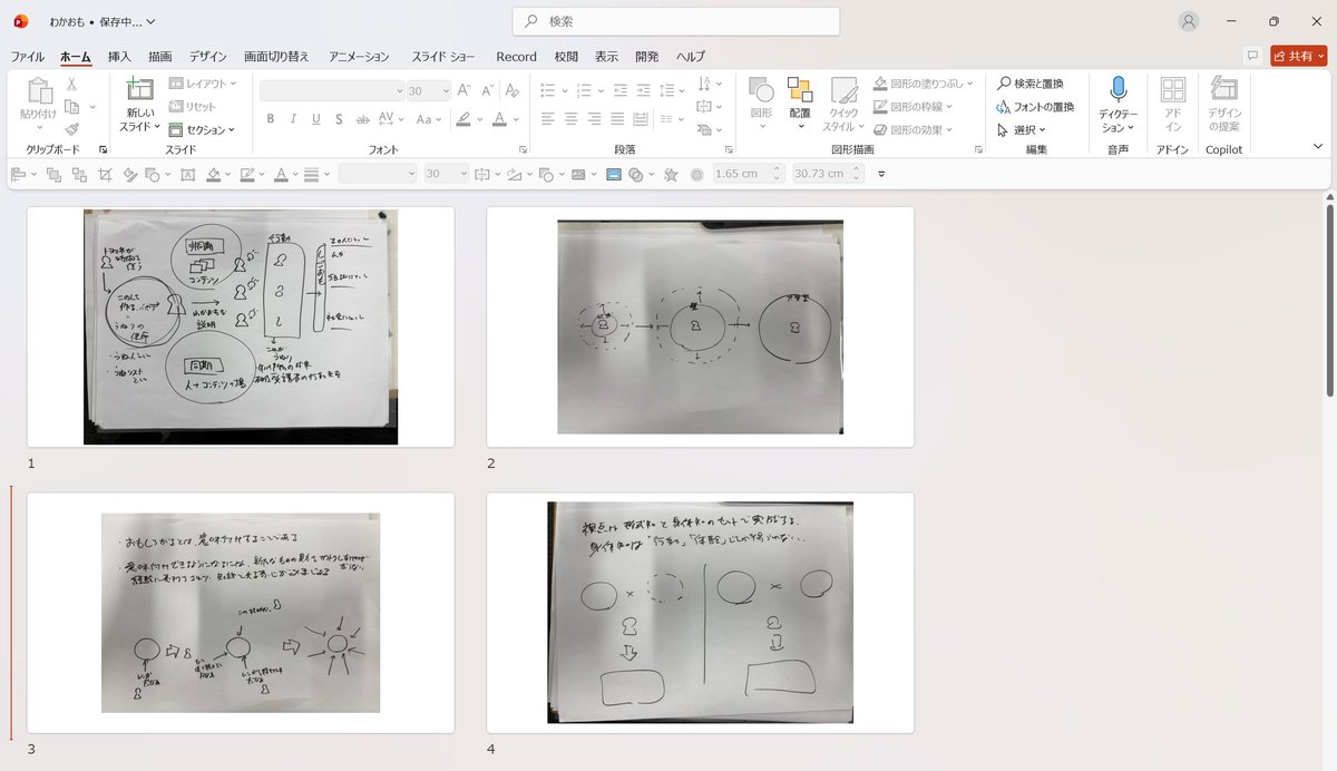 toyomane's tweet photo. 手書きの図からパワポの図に変換するやつ、パワポに直接ベタ貼りしてパワポのCopilotでやるのが精度高そう https://t.co/MvfqmaWMFO