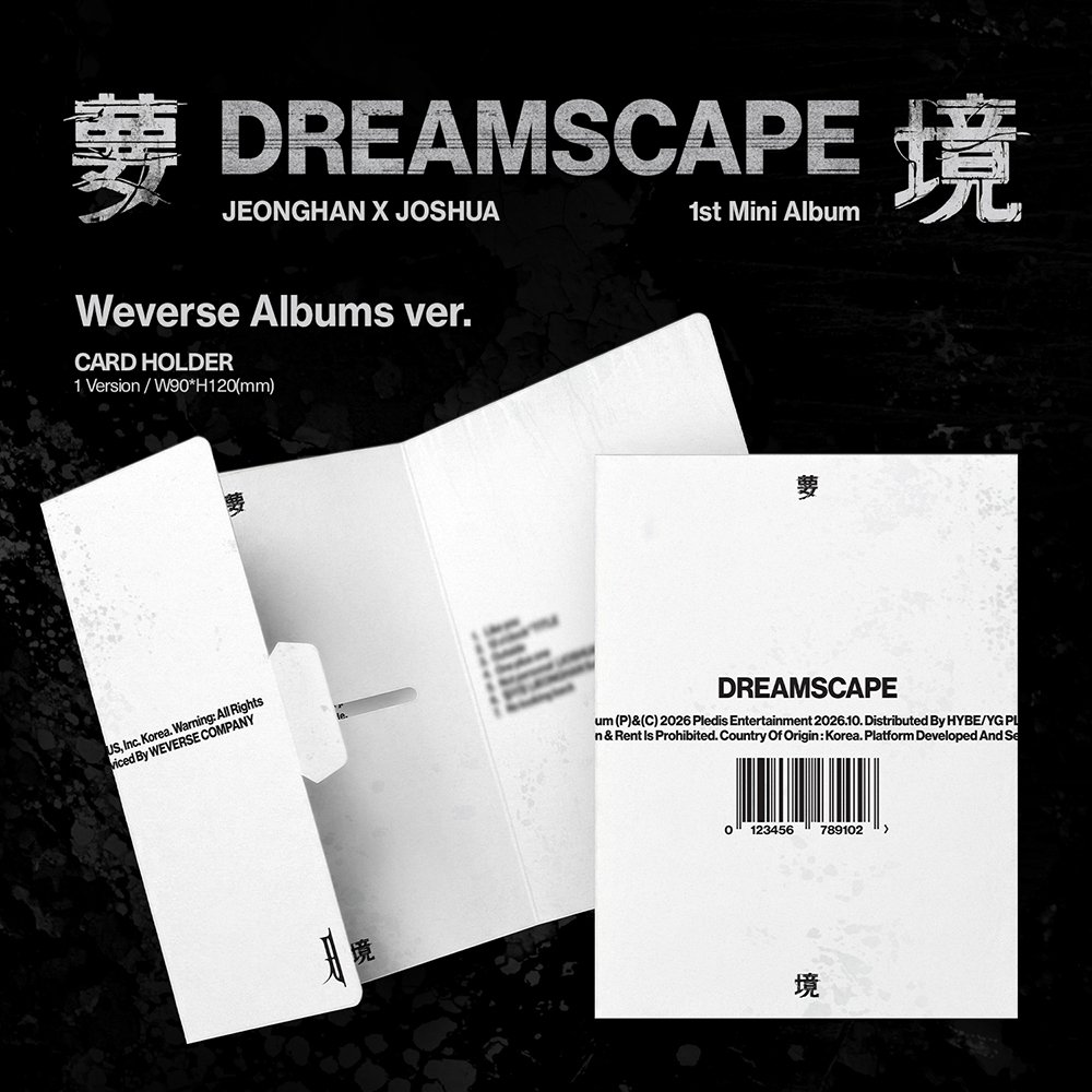 Vpoca_us's tweet photo. [SEVENTEEN] JEONGHAN X JOSHUA - 1st Mini Album ‘DREAMSCAPE’ Weverse Albums ver.

✔️Weverse Albums ver.
◦ CARD HOLDER 
◦ QR CARD
◦ PHOTOCARD

📍 Store Link: https://t.co/PVyvwSezck
📅 2026. 9. 29 ~ 2026. 10. 15
🎁 Special Gift: Vcoin 1,200 https://t.co/cxYFu3kqWn