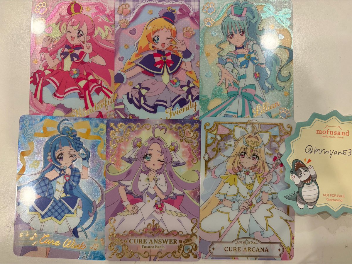 mrnyan53's tweet photo. 映画　名探偵プリキュア　キラキラカードグミ　グミカ 交換

譲 1枚目ワンダフル フレンディ リリアン ウインク アンサー アルカナ

求 2枚目︎💕︎︎＞🩵

アルカナ比率違い、まとめての方優先いたします。
アンサーお返事お時間いただく可能性あります。
郵送希望です。
お気軽にお声がけください。 https://t.co/hAde0LU8e5