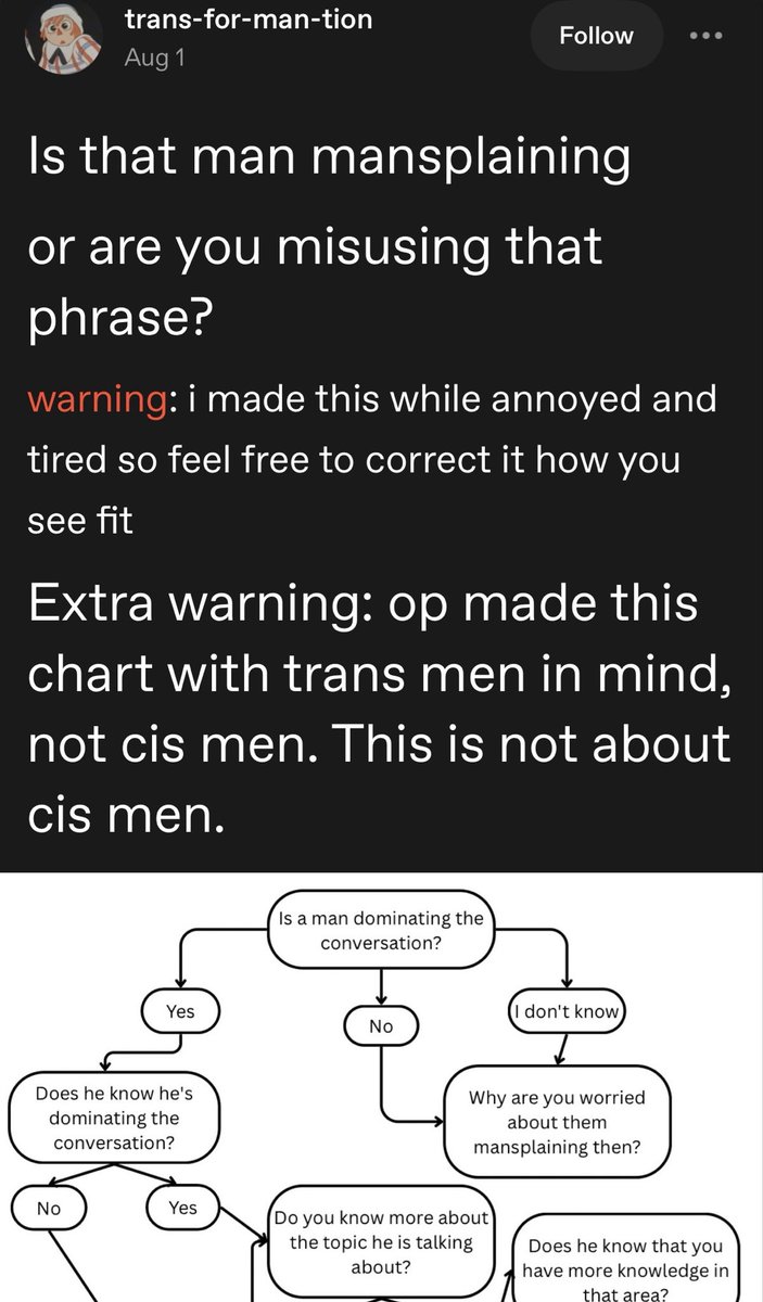 evilmoding1's tweet photo. thinking about the tumblr trans man who mansplained mansplaining https://t.co/7vnfeBzGAR