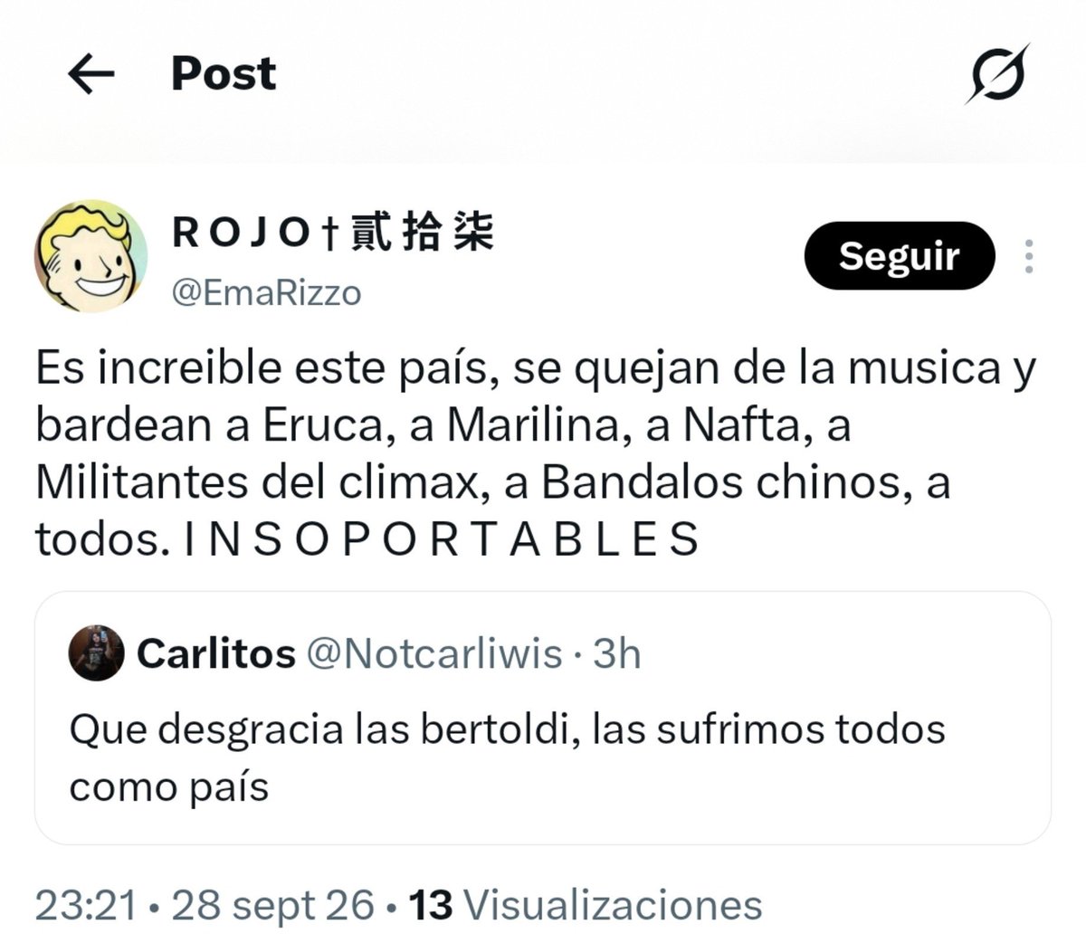 Notcarliwis's tweet photo. JAJSJS che ema una banda buena no habia???? https://t.co/BX8kO6Q5H4