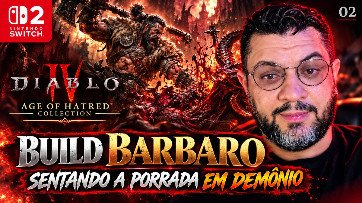 coffeegamerbr's tweet photo. 🔴 LIVE NO AR!
🔥 Diablo IV: Age of Hatred Collection no Nintendo Switch 2!
Hoje é dia de Build Bárbaro e sentar a porrada nos demônios! ⚔️😈
🎮 EP. 02 — Bora pra cima!
👉 LIVE: https://t.co/8fB5Vl49m7
#DiabloIV #Diablo4 #NintendoSwitch2 #Barbaro #Gameplay #Live #CoffeeGamerBR https://t.co/G8WzJ9Mbhc