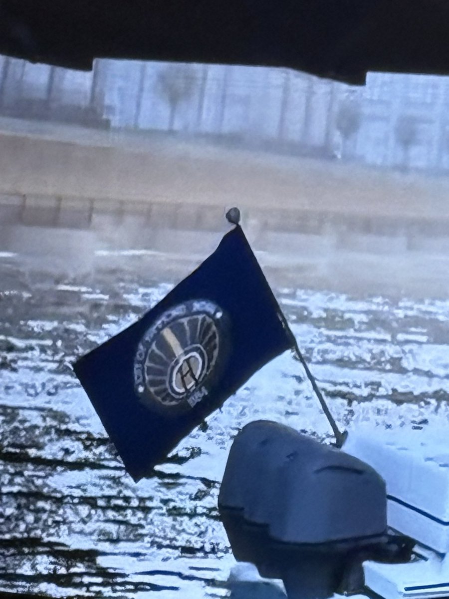 khreports's tweet photo. 🚨Did anybody catch this during the Bears-Eagles game? In between plays, a graphic highlighting Bears Coach Johnson’s record shows a boat flying a Hammond, IN city flag. Is this a sign the Bears are officially ditching IL for IN? 🤔 

Anyway, 🐻⬇️! https://t.co/iGNE4rEDvN