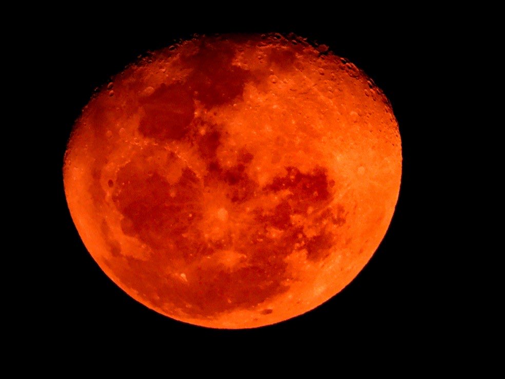 DayMetaX's tweet photo. I went outside to see the moon today and is red moon night, I don’t know made my heart so happy to see that ❤️ https://t.co/TFXP06wmav