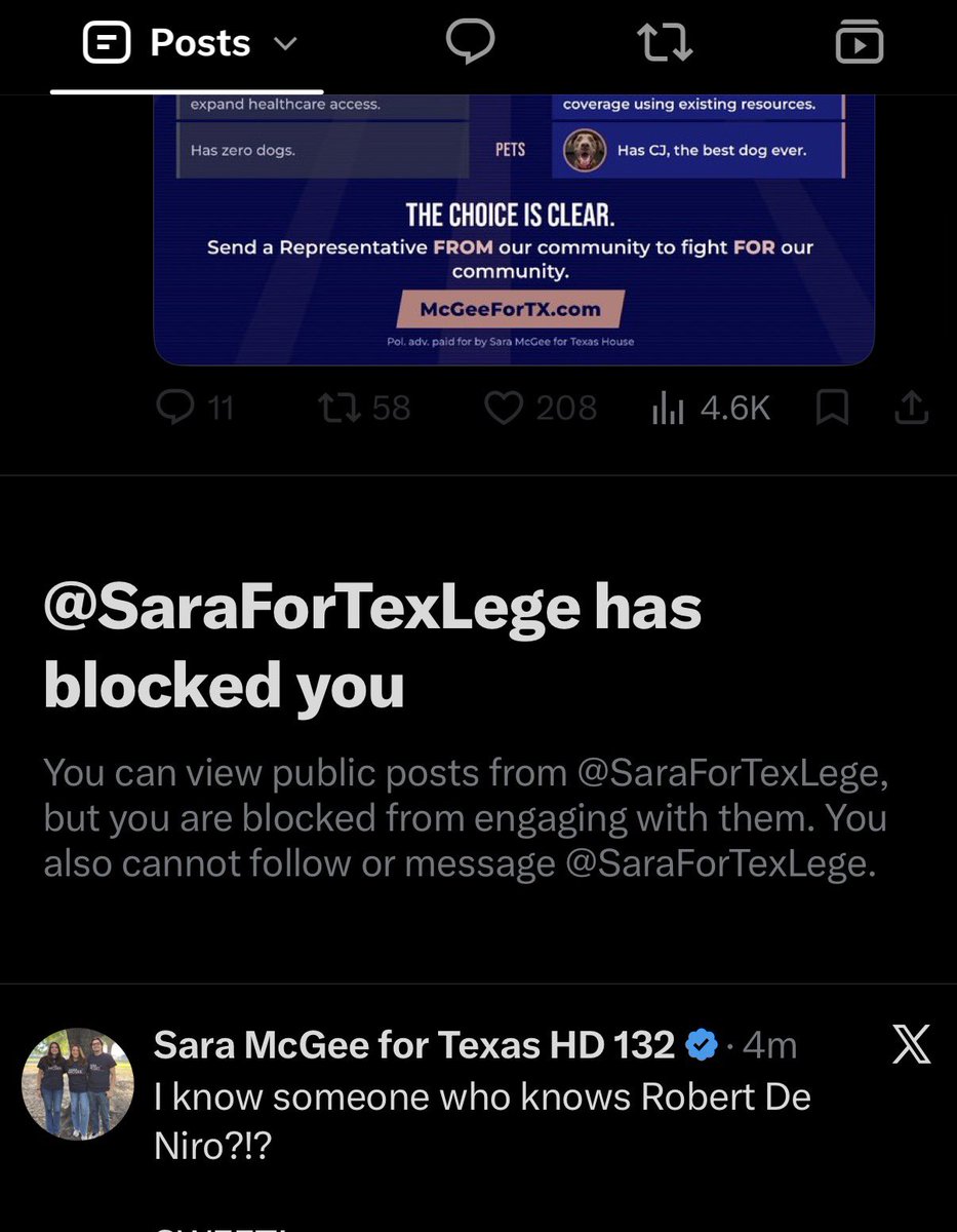 Wintermute25's tweet photo. per UNANIMOUS decision est. via Lindke v. Freed (2024), a public official/office-seeker cannot block the public. 

1st Amendment violation, state sponsored viewpoint discrimination. 

But fuck my scary words and the SC and A. Coney Barrett and the will of the people right? https://t.co/C9XAcGJ9p9