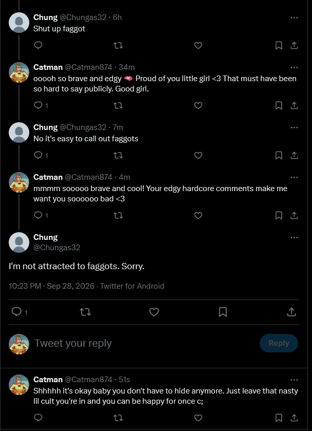 Catman874's tweet photo. Closeted rightwingers are so fucking fun to fuck with LMAO https://t.co/n0N8VJOw4x