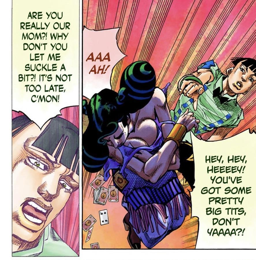 gearfornothing's tweet photo. Jojo fans really think araki is some kind of Saint or something when in reality he is even worse than Oda https://t.co/N6KcivlZtJ