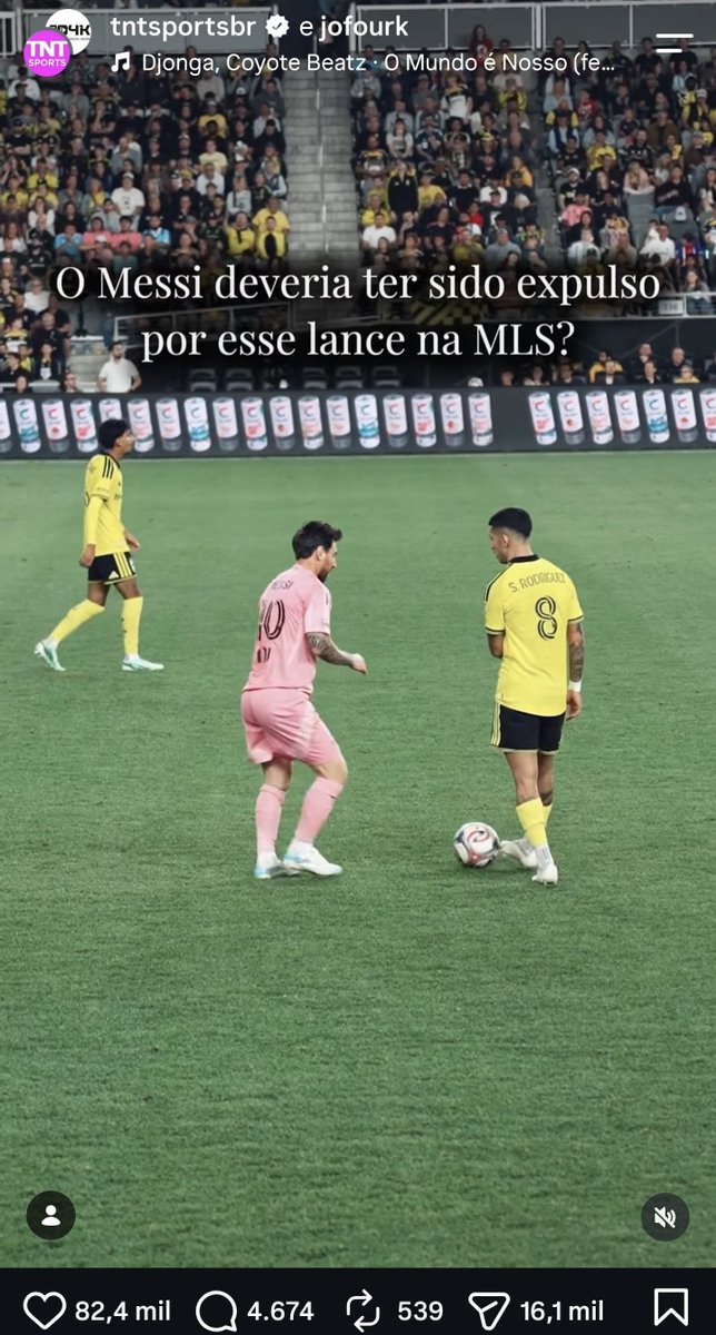 MessiLeoBrasil_'s tweet photo. A TNT Sports, maior pagina Brasileira de futebol e esportes, postando vídeo de IA afim de manchar a imagem do Messi e ainda colocando nos fixados 

Pelo amor de Deus..... https://t.co/G6NmYLUvgP