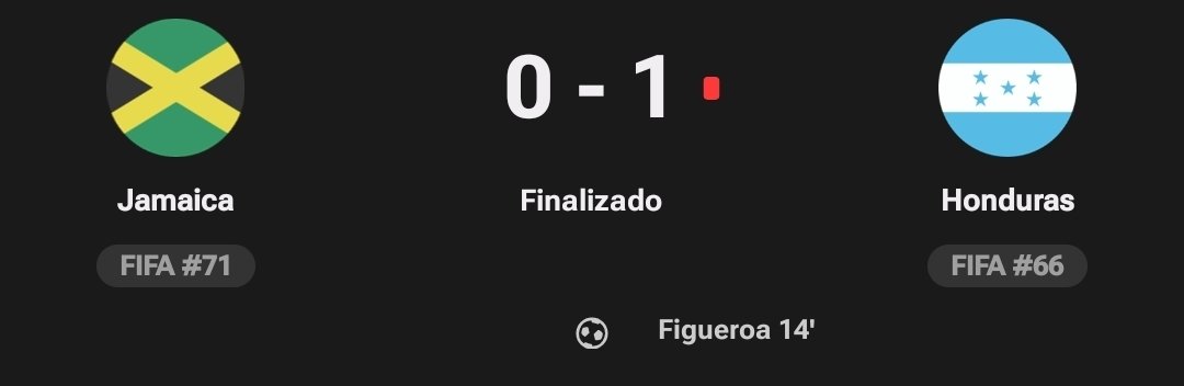 jonxm17's tweet photo. Victoria de la H 🇭🇳

Gran Partido de Honduras, 1T muy bueno con el Gol y controlando todo el Partido, 2T muy bueno controlando el partido, terminamos sufriendo por una Roja Injusta, Realmente todos jugaron bien y cumplieron, Gran Victoria de Visita https://t.co/tLnz00iCTB